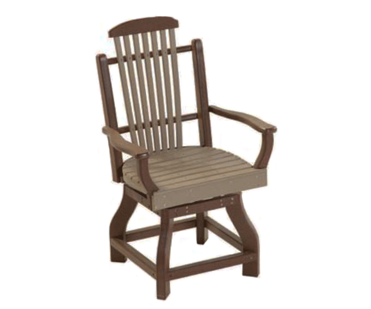 Bentstyle PA Patio Swivel Arm Chair