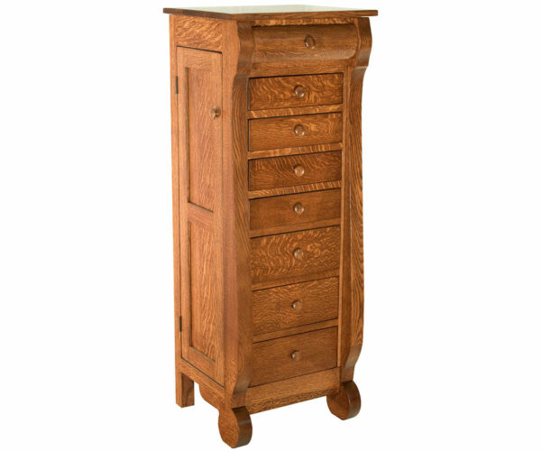 Classic Sleigh Jewelry Armoire