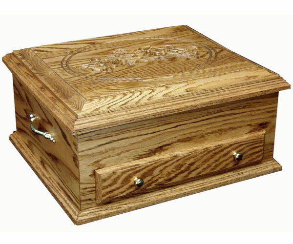 Silverware Chest Rose Lid