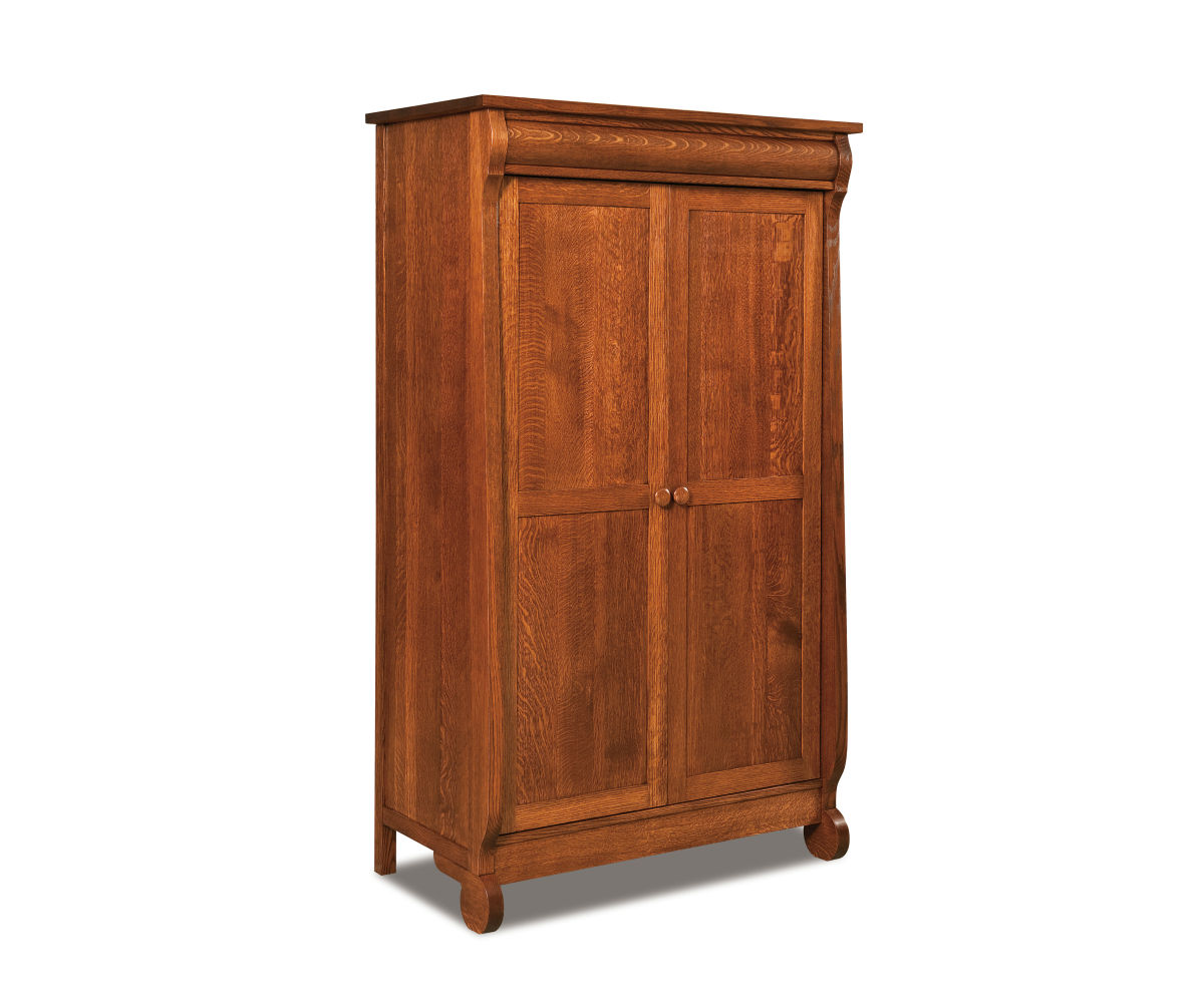 Old Classic Sleigh Wardrobe Armoire