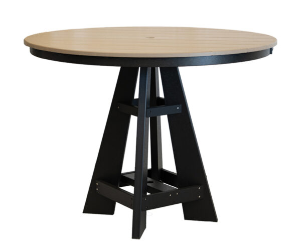 48" Round Counter Table - Straight Leg