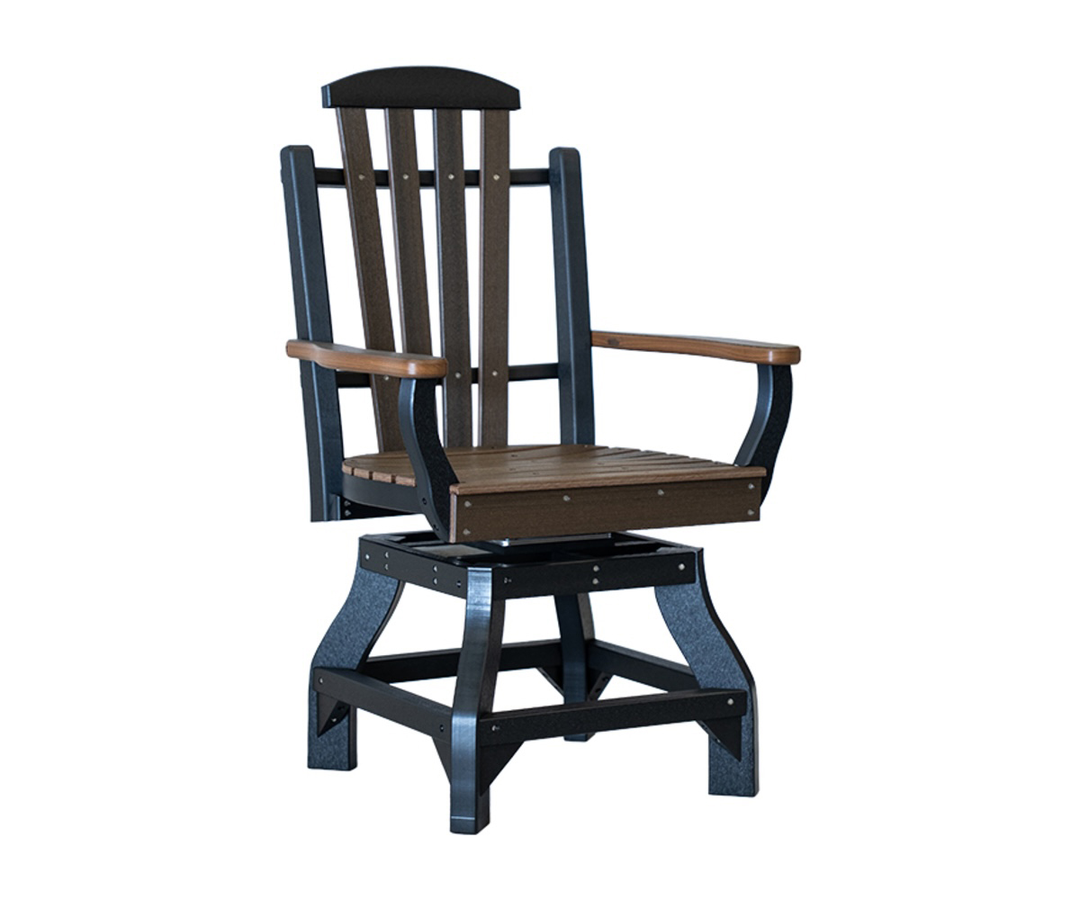 Modern Bentstyle Dining Swivel Chair