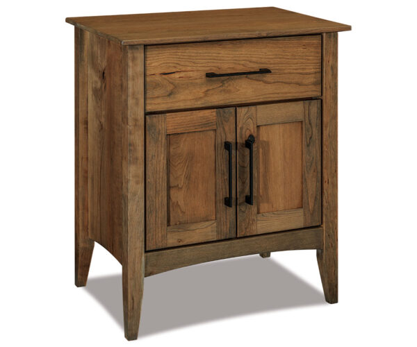 Atlantic 1 Drawer 2 Door Nightstand