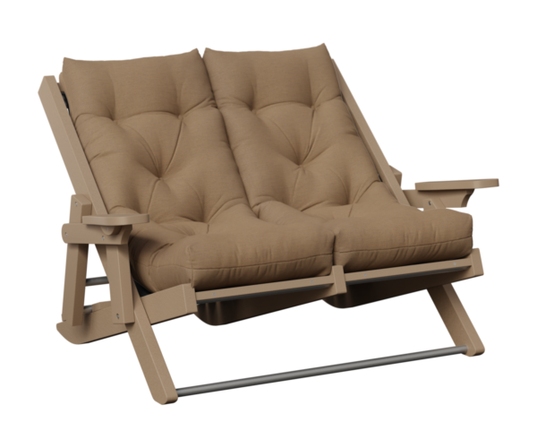 High Back Siesta Folding Loveseat