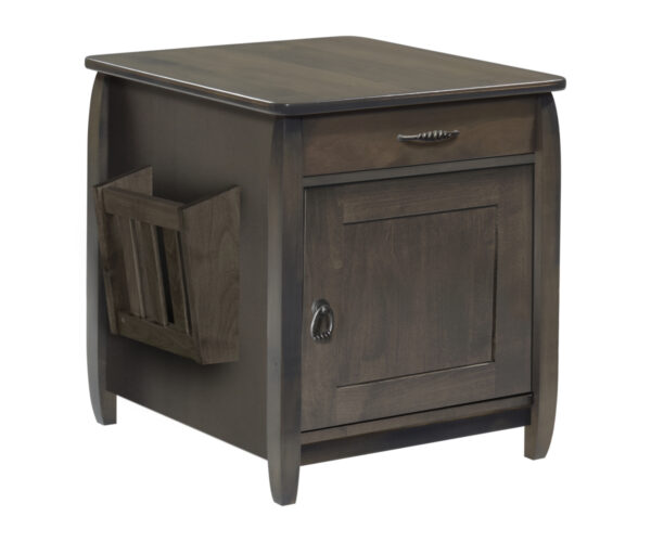 Apache Enclosed End Table with Magazine Rack