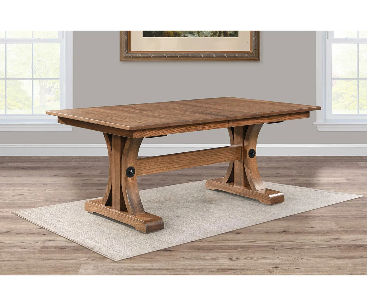 Oagley Double Pedestal Table - Image 2