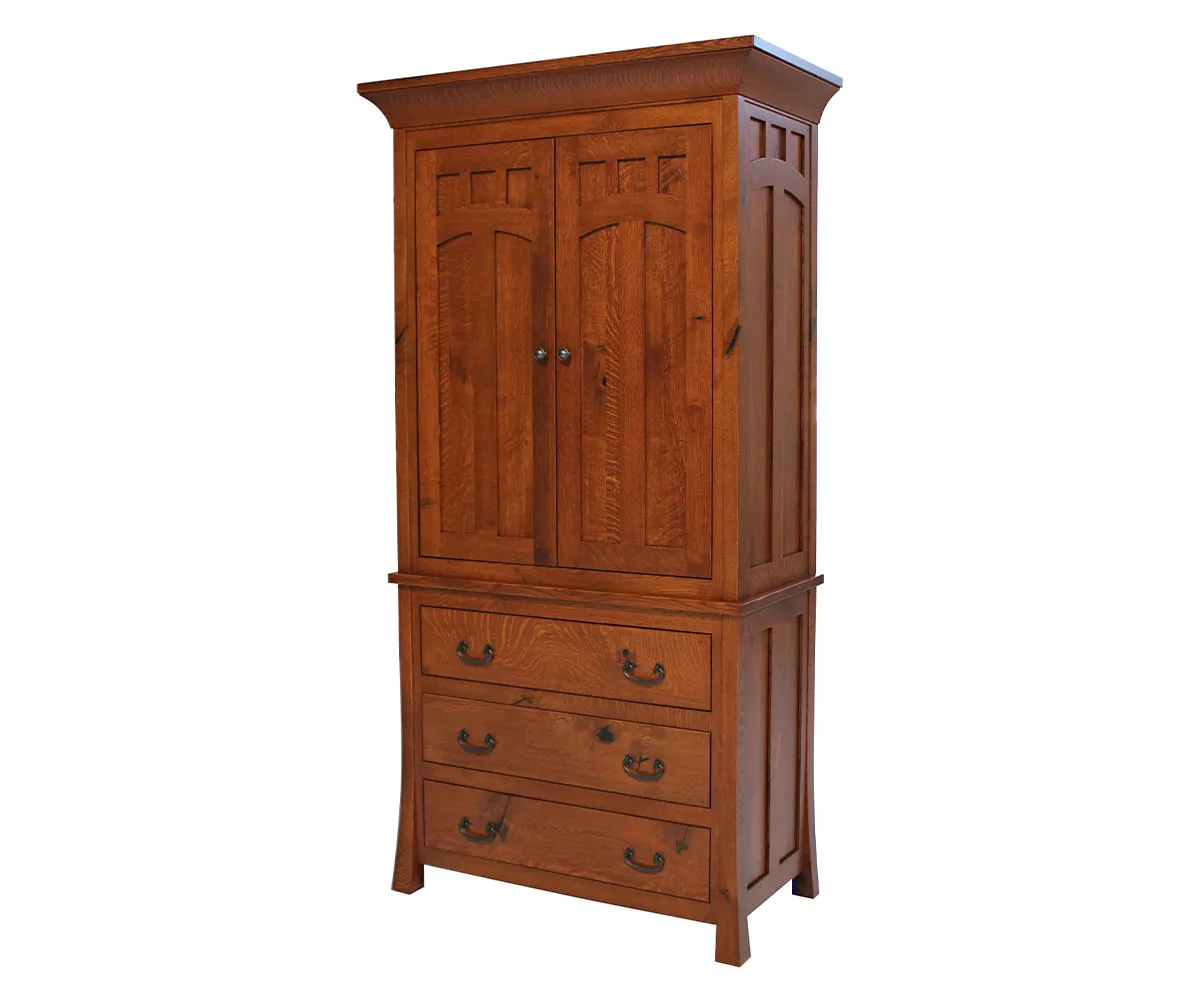 Bridgeport Mission 3 Drawer Armoire