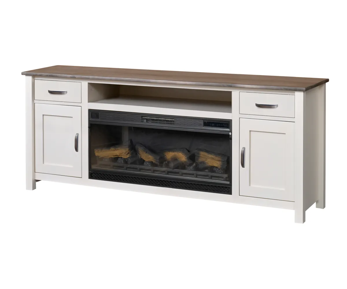 Sanibel Fire Box TV Stand - 80"