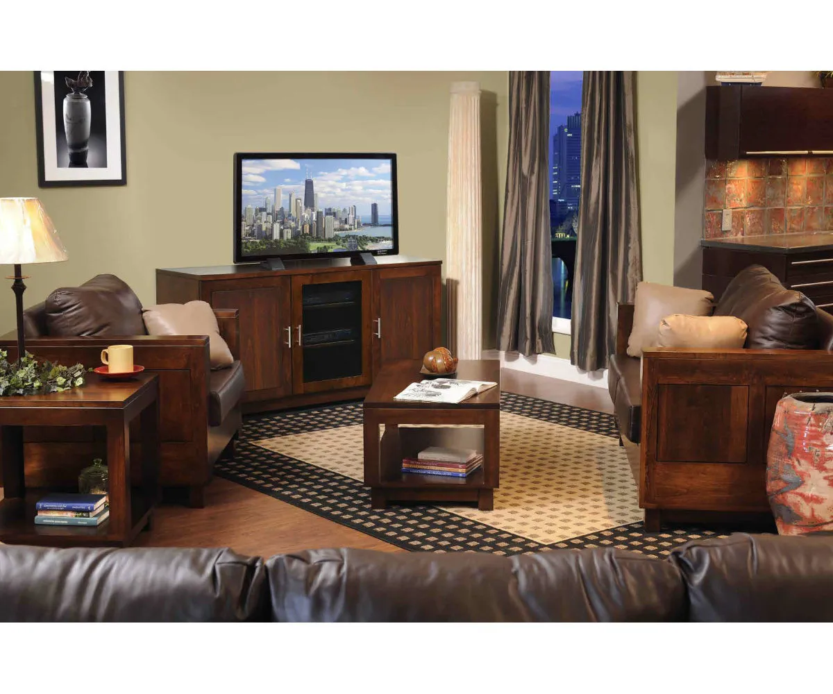 La-Salle Urban Fire Box TV Stand - 60" - Image 2